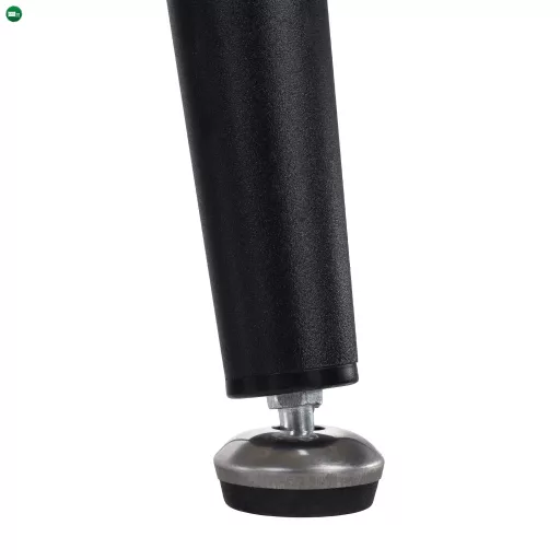 Étkezőasztal, fehér márvány/fekete, 160x80 cm, FLORENC TYP 2