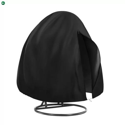 Védőhuzat kétszemélyes függő fotelhez, fekete, KRYTO TYP 2