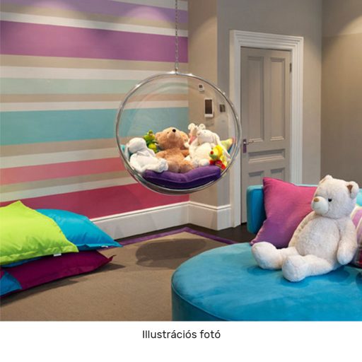Függő fotel, átlátszó/arany/rózsaszín, BUBBLE NEW TYP 1