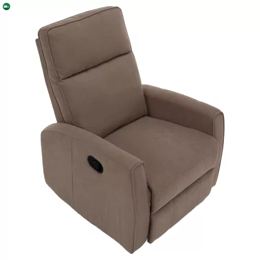 Relax forgószék fotel, szürkésbarna taupe, MEKENZI