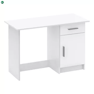Univerzális PC asztal, fehér, SIRISS NEW
