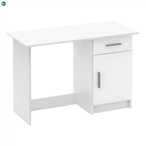 Univerzális PC asztal, fehér, SIRISS NEW