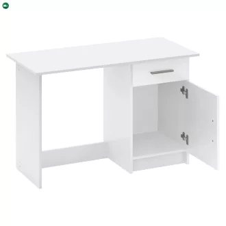 Univerzális PC asztal, fehér, SIRISS NEW