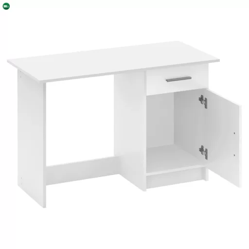 Univerzális PC asztal, fehér, SIRISS NEW