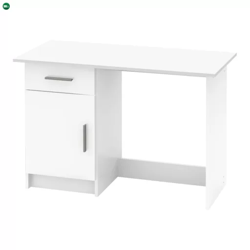Univerzális PC asztal, fehér, SIRISS NEW