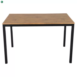 Étkezőgarnitúra 1+4, sötét tölgy/fekete, HAIM