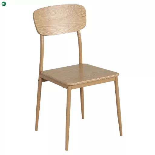 Étkezőgarnitúra 1+4, természetes tölgy, LAMIR