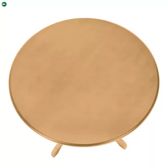   Étkezőasztal, kerek, világos tölgy, átmérő 106 cm, TABLOS