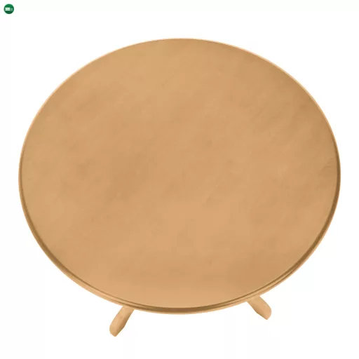 Étkezőasztal, kerek, világos tölgy, átmérő 106 cm, TABLOS