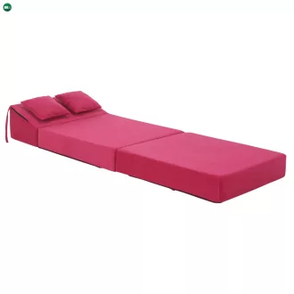   Összecsukható matrac/fotel, 2v1, rózsaszín magenta, PELOS