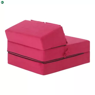   Összecsukható matrac/fotel, 2v1, rózsaszín magenta, PELOS