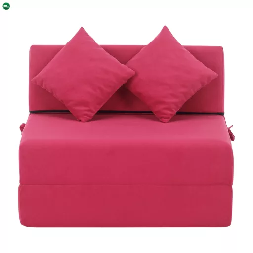 Összecsukható matrac/fotel, 2v1, rózsaszín magenta, PELOS