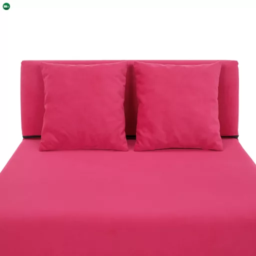 Összecsukható matrac/fotel, 2v1, rózsaszín magenta, PELOS