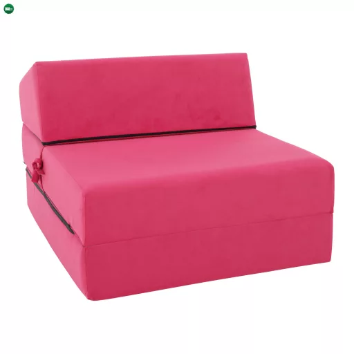 Összecsukható matrac/fotel, 2v1, rózsaszín magenta, PELOS