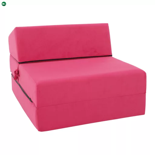 Összecsukható matrac/fotel, 2v1, rózsaszín magenta, PELOS