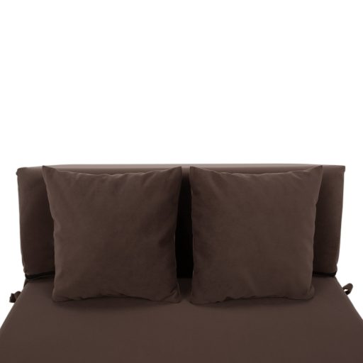 Összecsukható matrac/fotel, 2v1, barna Taupe, PELOS