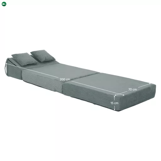 Összecsukható matrac/fotel, 2v1, mentol, PELOS