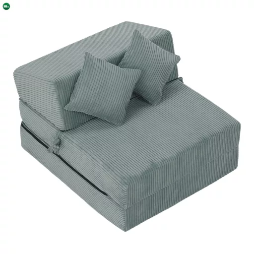 Összecsukható matrac/fotel, 2v1, mentol, PELOS