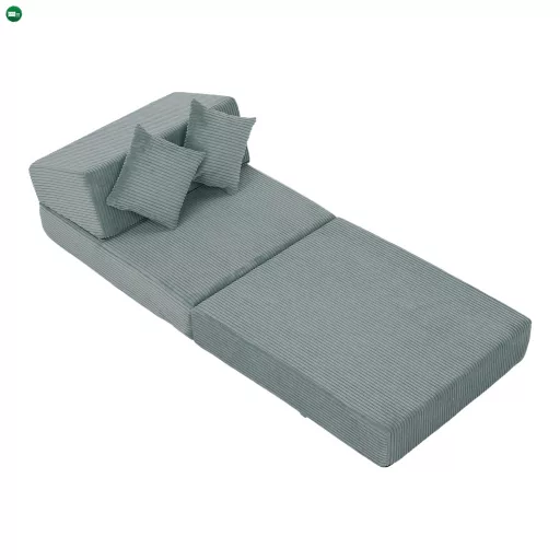 Összecsukható matrac/fotel, 2v1, mentol, PELOS