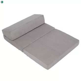 Összecsukható matrac/fotel, 2v1, szürke, VEDIS