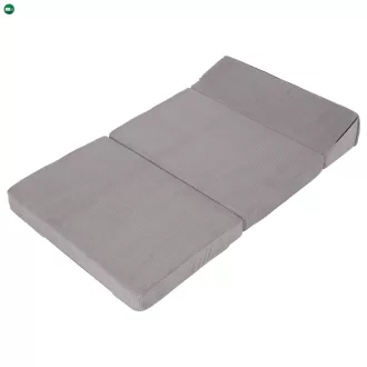 Összecsukható matrac/fotel, 2v1, szürke, VEDIS