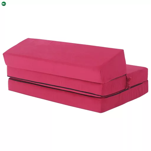 Összecsukható matrac/fotel, 2v1, rózsaszín magenta, VEDIS