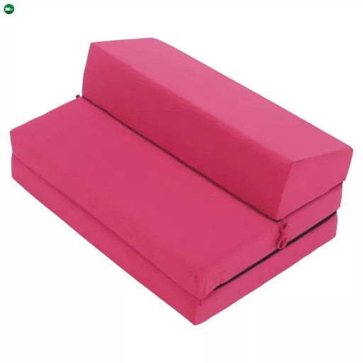 Összecsukható matrac/fotel, 2v1, rózsaszín magenta, VEDIS