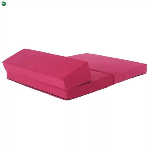 Összecsukható matrac/fotel, 2v1, rózsaszín magenta, VEDIS