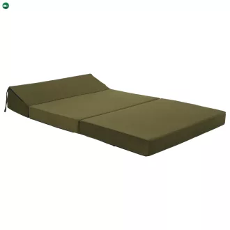 Összecsukható matrac/fotel, 2v1, olivazöld, VEDIS