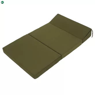 Összecsukható matrac/fotel, 2v1, olivazöld, VEDIS