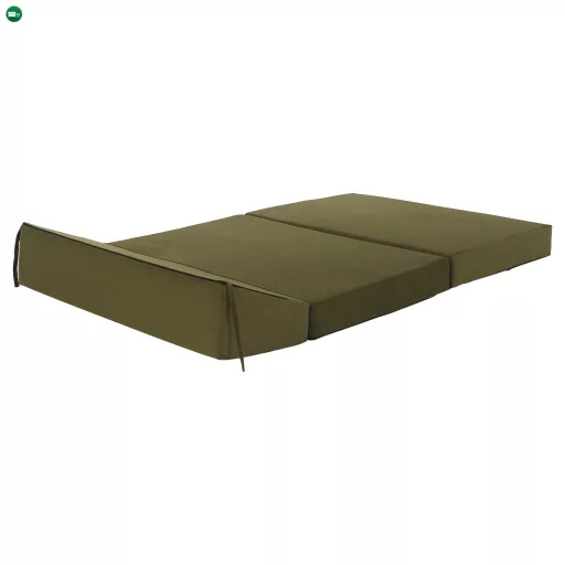 Összecsukható matrac/fotel, 2v1, olivazöld, VEDIS