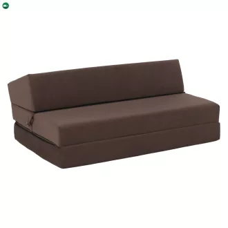 Összecsukható matrac/fotel, 2v1, barna Taupe, VEDIS