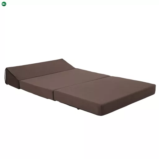Összecsukható matrac/fotel, 2v1, barna Taupe, VEDIS