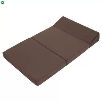 Összecsukható matrac/fotel, 2v1, barna Taupe, VEDIS
