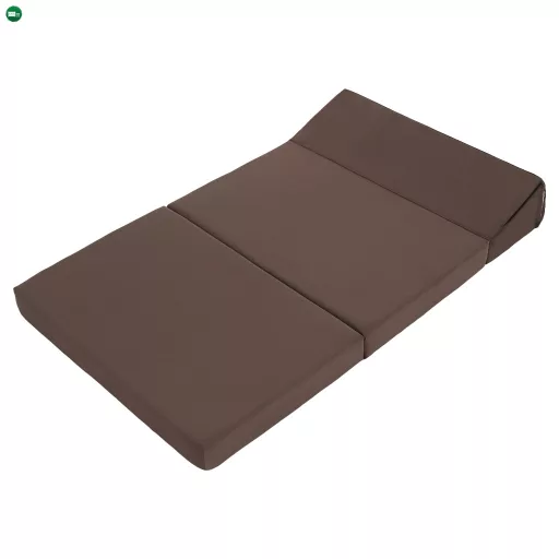 Összecsukható matrac/fotel, 2v1, barna Taupe, VEDIS