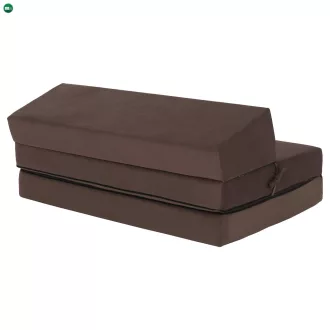 Összecsukható matrac/fotel, 2v1, barna Taupe, VEDIS