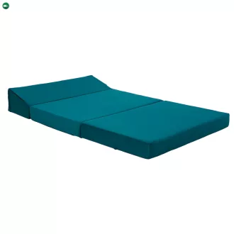 Összecsukható matrac/fotel, 2v1, petróleumzöld, VEDIS