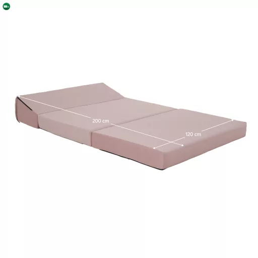 Összecsukható matrac/fotel, 2v1, rózsaszín, VEDIS