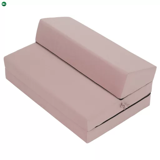 Összecsukható matrac/fotel, 2v1, rózsaszín, VEDIS