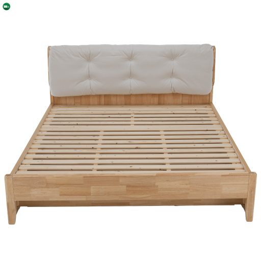 Franciaágy, 160x200, masszív fa, természetes, FLORENCIA