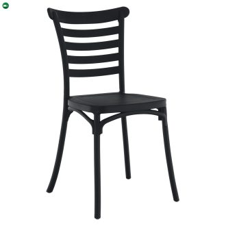 Rakásolható szék, fekete, SAVITO