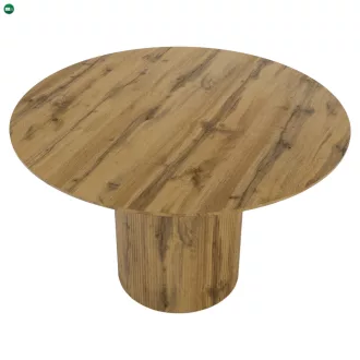 Étkezőasztal, tölgy, átmérő 120 cm, MAHIR TYP 2
