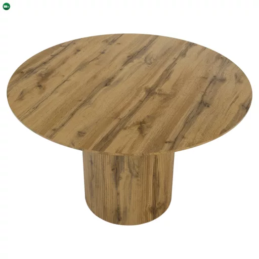 Étkezőasztal, tölgy, átmérő 120 cm, MAHIR TYP 2