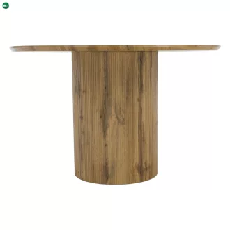 Étkezőasztal, tölgy, átmérő 120 cm, MAHIR TYP 2