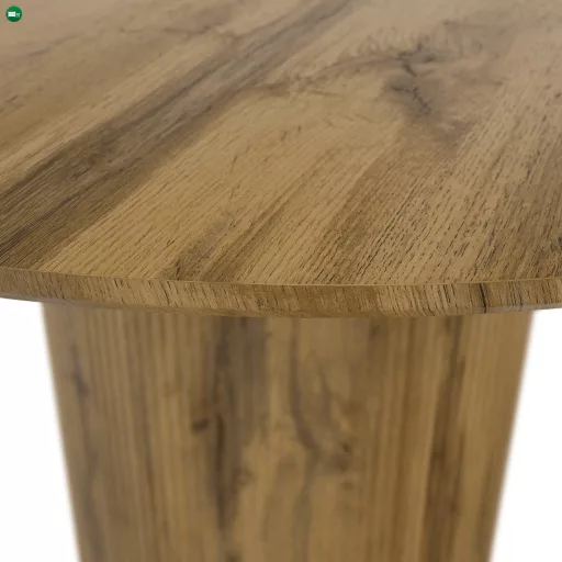 Étkezőasztal, tölgy, átmérő 120 cm, MAHIR TYP 2