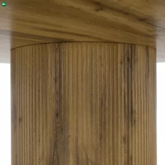 Étkezőasztal, tölgy, átmérő 120 cm, MAHIR TYP 2