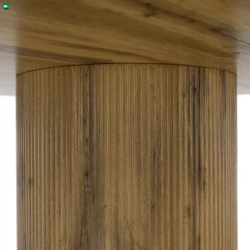 Étkezőasztal, tölgy, átmérő 120 cm, MAHIR TYP 2