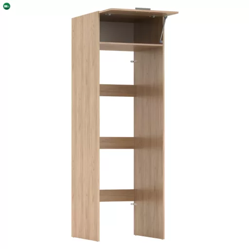 Szekrény mosógép és szárítógép fölé, artisan tölgy, JERGI