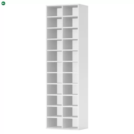 Magas polcállvány/cipőtartó, fehér, IGNO