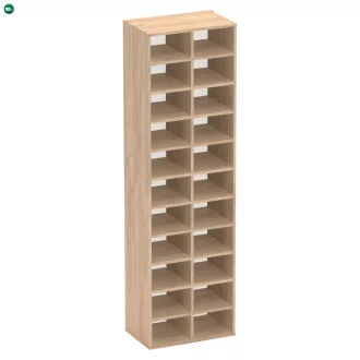 Magas polcállvány/cipőtartó, artisan tölgy, IGNO